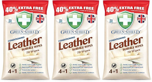 Green shield leather - shield, surface