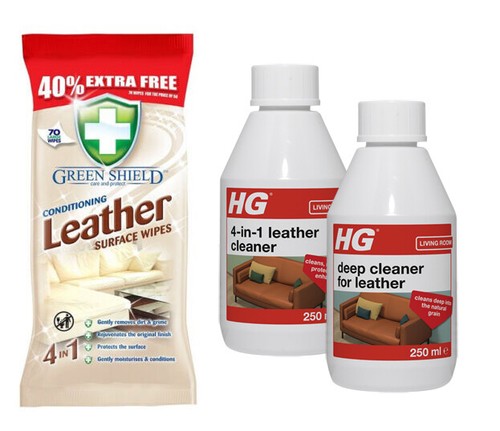 Leather cleaning and care kit - and,
