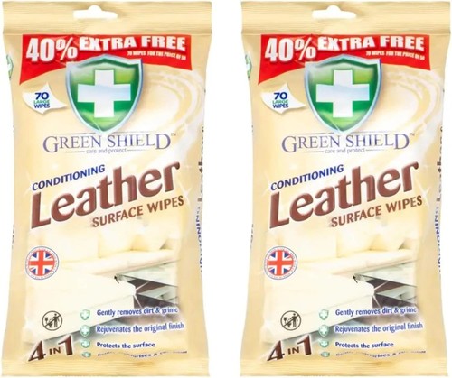 Green shield leather - shield,